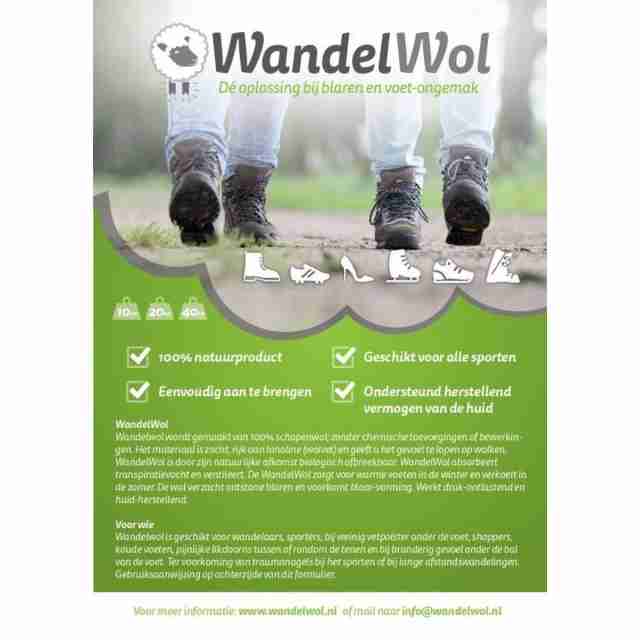 WandelWol Antidruk Schapenwol Teenbescherming voor ballet spitzen 10 gram