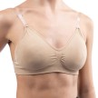 Silky Dance Clear Back Bra Top met Verwijderbare Vulling beige