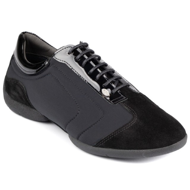 Portdance PD 035 zwarte salsa sneaker met danszool