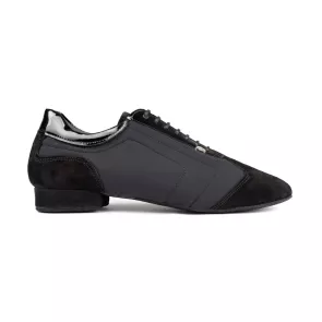 Portdance PD035 zwarte suede dansschoenen unisex