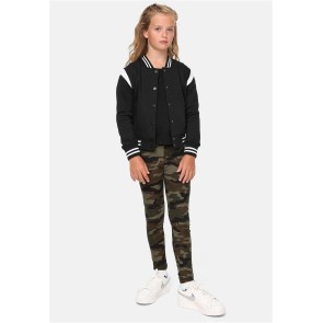Urban Classics UCK2618 Meisjes College Jack zwart