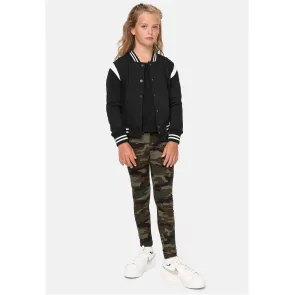 Urban Classics UCK2618 Meisjes College Jack zwart