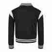 Urban Classics Meisjes Bomberjack zwart wit achterkant