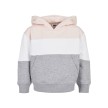 Urban Classics UCK1843 Oversized Driekleurige Hoodie voor Kinderen