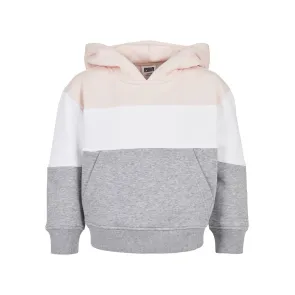Urban Classics UCK1843 Oversized Driekleurige Hoodie voor Kinderen