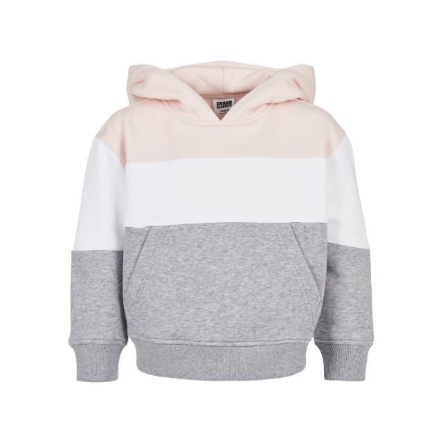 Urban Classics UCK1843 Oversized Driekleurige Hoodie voor Kinderen