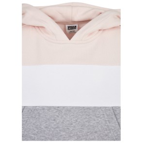 Urban Classics Oversized Driekleurige Hoodie voor meisjes