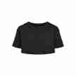 Urban Classics UCK1555 Meisjes T-shirt Kort Kimono zwart voor