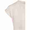 Urban Classics UCK2983 Meisjes T-shirt van Biologisch Katoen lichtroze kapmouw