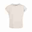 Urban Classics UCK2983 Meisjes T-shirt van Biologisch Katoen lichtroze voorkant