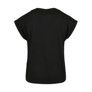 Urban Classics UCK2983 Meisjes T-shirt van Biologisch Katoen zwart achterkant