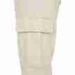 Urban Classics TB4563 Dames Cargo-joggingbroek met Hoge Taille wit detail