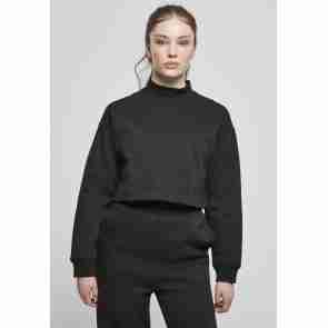 Urban Classics TB4560 Dames Korte Trui met Hoge Kraag