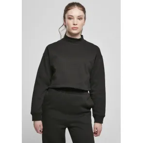 Urban Classics TB4560 Dames Korte Trui met Hoge Kraag