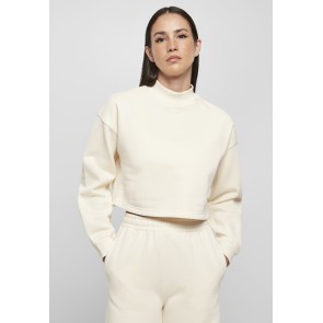 Urban Classics Dames Cropped Oversized Sweat High Neck Crew
