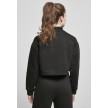 Urban Classics Dames Cropped Oversized Sweat High Neck Crew