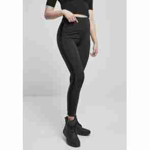 Urban Classics TB4556 Dames Legging met hoge Taille en glanzende Strepen