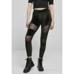 Urban Classics Dames Velvet Tech Mesh Leggings