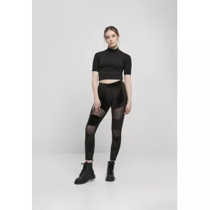 Urban Classics TB4547 Dames Velvet en Mesh Legging