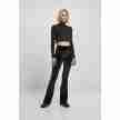 Urban Classics Dames High Waist Velvet Boot Cut Leggings