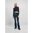 Urban Classics TB4551 Dames Hoge Taille Velvet Boot Cut Legging