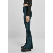 Urban Classics Dames High Waist Velvet Boot Cut Leggings