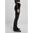 Urban Classics Dames High Waist Velvet Boot Cut Leggings