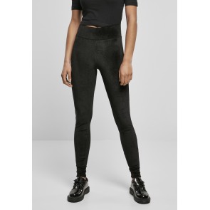Urban Classics Dames hoge Taille Fluwelen Legging