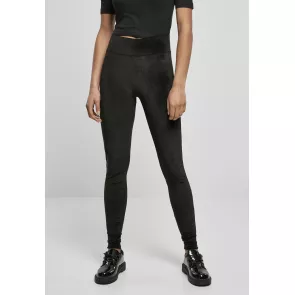 Urban Classics Dames hoge Taille Fluwelen Legging