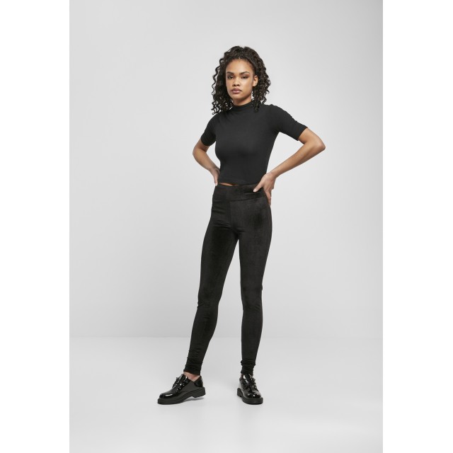 Urban Classics TB4546 Dames hoge Taille Fluwelen Legging