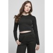Urban Classics Dames Organic Cropped Longsleeve