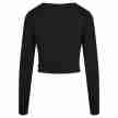 Urban Classics Dames Organic Cropped Longsleeve