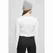 Urban Classics Dames Cropped Rib Cardigan wit