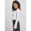 Urban Classics Dames Cropped Rib Cardigan softlilac