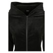 Urban Classics Dames korte fluwelen Hoodie met Rits