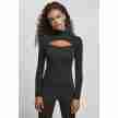 Urban Classics Dames Cut-Out Turtleneck Longsleeve