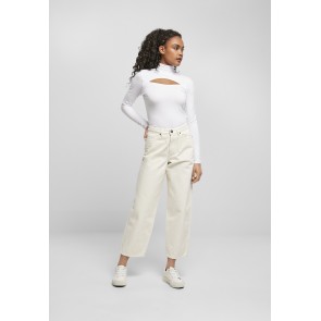 Urban Classics Dames Cut-Out Turtleneck Longsleeve