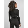 Urban Classics Dames Cut-Out Turtleneck Longsleeve