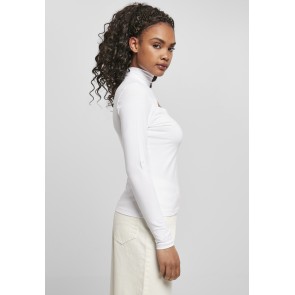 Urban Classics Dames Cut-Out Turtleneck Longsleeve