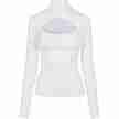 Urban Classics Dames Cut-Out Turtleneck Longsleeve