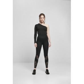 Urban Classics Dames Highwaist Lace Inset Leggings