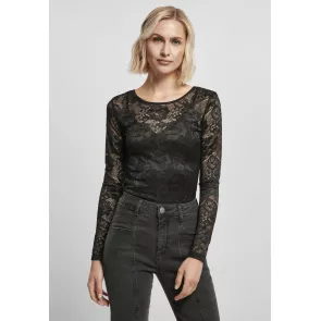 Urban Classics TB4511 Dames Body van Kant met Lange Mouwen