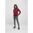 Urban Classics Dames Organische Hoodie burgundy 