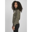 Urban Classics Dames Organische Hoodie olive links