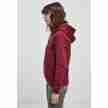 Urban Classics Dames Organische Hoodie burgundy links