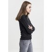 Urban Classics Dames Hoody zwart rechtekant