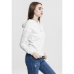 Urban Classics Dames Hoody wit rechtekant