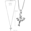 Alista Dancer Basics Alista Ketting Ballerina Zilverkleurig met Strass Steentjes B32336