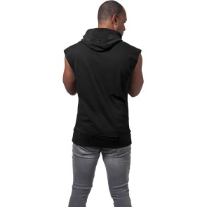 Urban Classics TB1583 Mouwloze Hoodie voor Heren Zwart