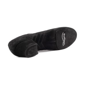 Portdance PD008 Zwarte Latinschoenen heren suede zool
